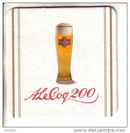 ESTONIA BIER / BEER COASTER - A Le Coq - Sous-bocks