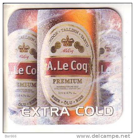 ESTONIA BIER / BEER COASTER - A Le Coq - Beer Mats