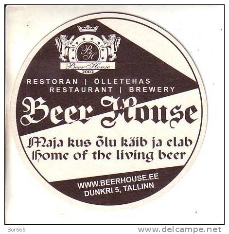 ESTONIA BIER / BEER COASTER - Tallinn Beer House - Sous-bocks