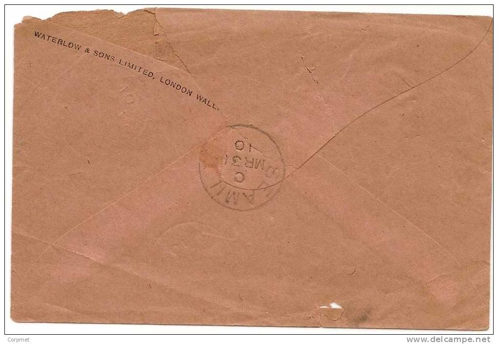 US - 3 -  1910 TELEGRAM COVER (No Charge Fo Delivery) From SEAMILL - Cover Printed At Waterlow & Sons - Telegraph Stamps