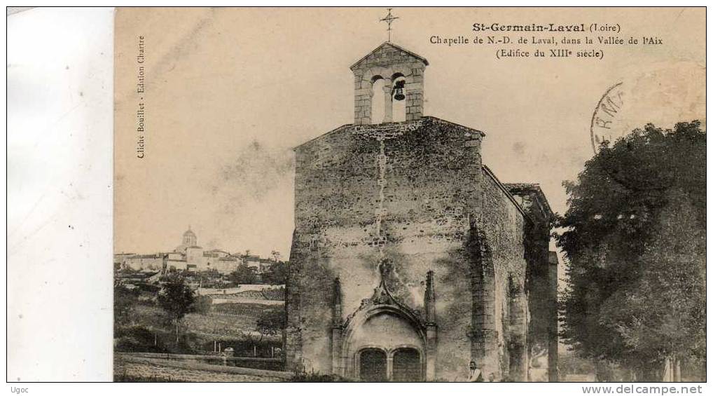 CPA - 42 - SAINT-GERMAIN-LAVAL - Chapelle De N.D. De Laval - Manque Timbre - 380 - Saint Germain Laval