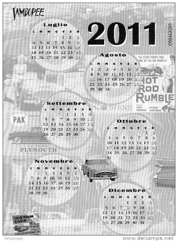 CALENDRIER 2011 - JAMBOREE - Bettie PAGE - PIN UP - HOT ROD - Big : 2001-...