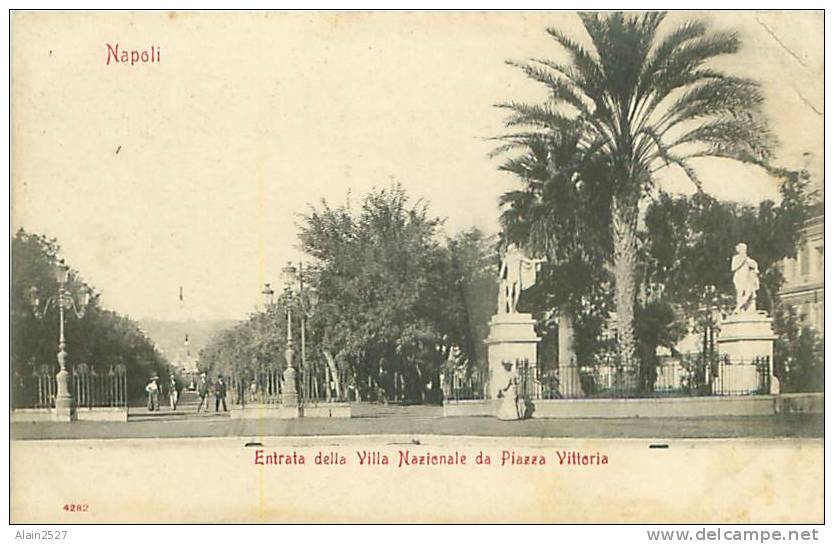 NAPOLI - Entrata Della Villa Nazionale Da Piazza Vittoria (4282) - Napoli