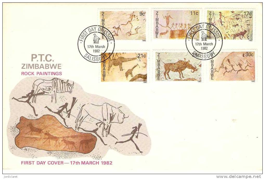 FDC Zimbauwe 1982 - Prehistory