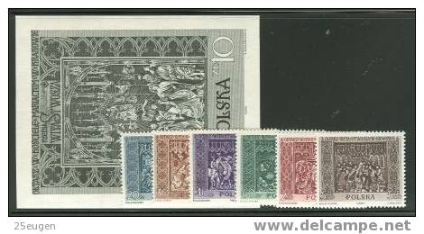 POLAND 1960 MICHEL  NO 1179-1184 + BL.23  MNH - Nuovi