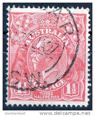 Australia 1926 King George V Small Multiple Watermark 1.5d Scarlet P14 Used - Actual Stamp - NSW - SG87 - Oblitérés