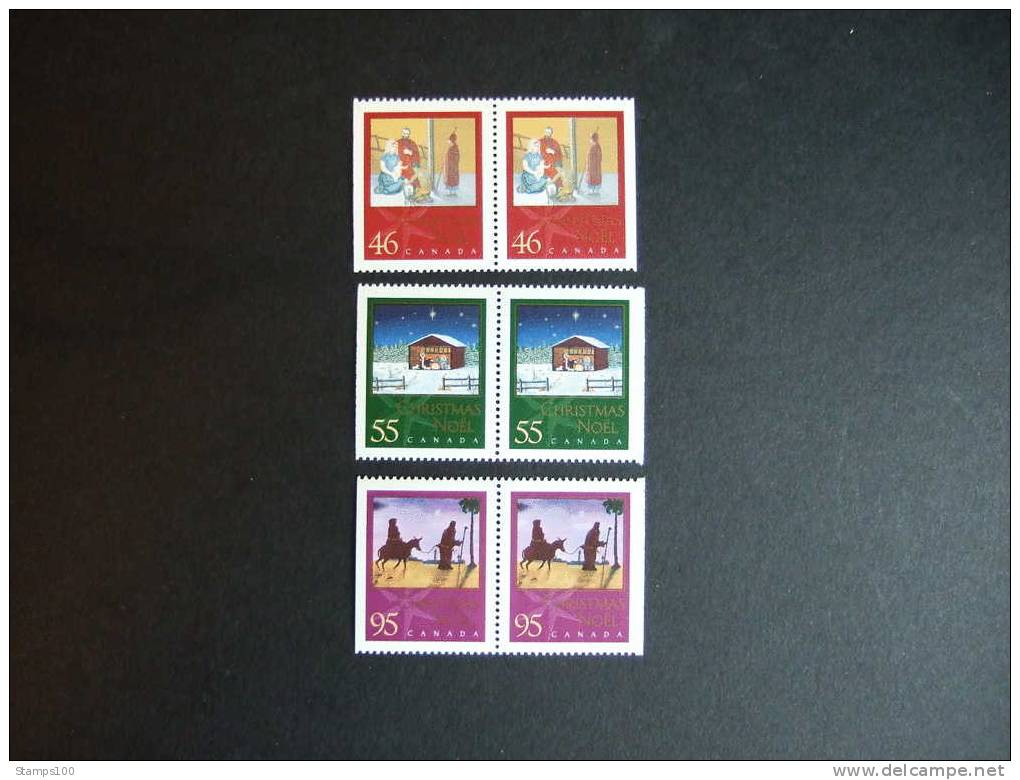 CANADA 2000   CHRISTMAS    SCOTT 1873/75  PAIR    MNH **     (052709-290-015) - Unused Stamps