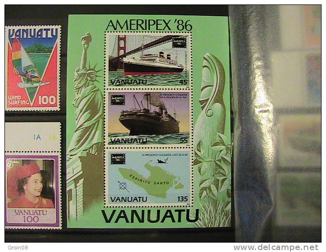 Va Ameripex 1986 Bloc - Vanuatu (1980-...)
