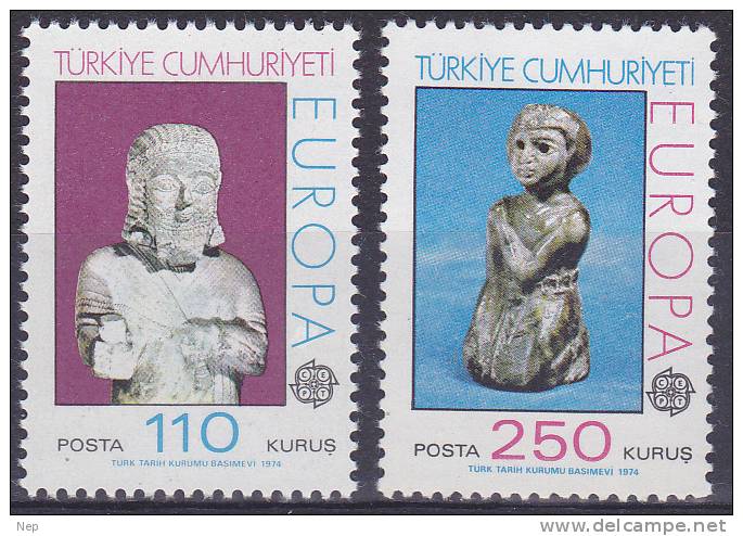 EUROPA - CEPT - Michel - 1974 -Turkije - Nr 2320/21 - MNH** - Cote 20,00€ - 1974