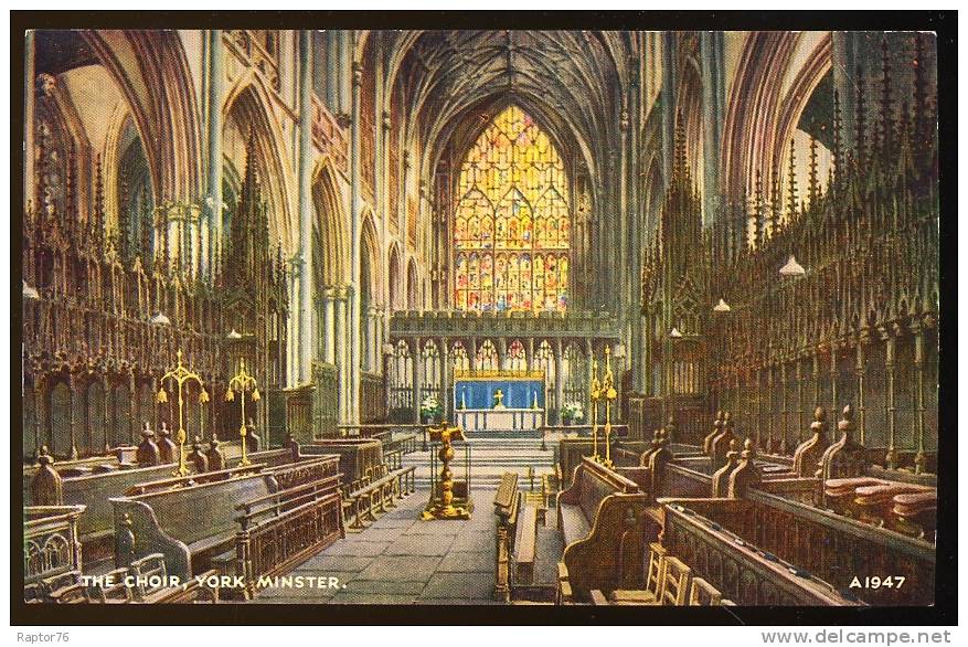 CPM Royaume Uni YORK The Choir Minster Le Choeur De La Cathédrale - York