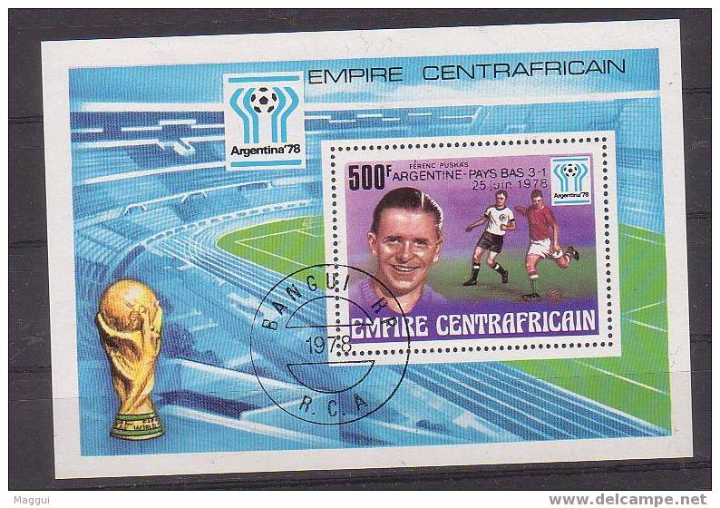 CENTRAFRIQUE  BF 27 Oblitere  SURCHARGE     (cote 5.50 E ) Cup 1978   Football  Soccer Fussball - 1978 – Argentine