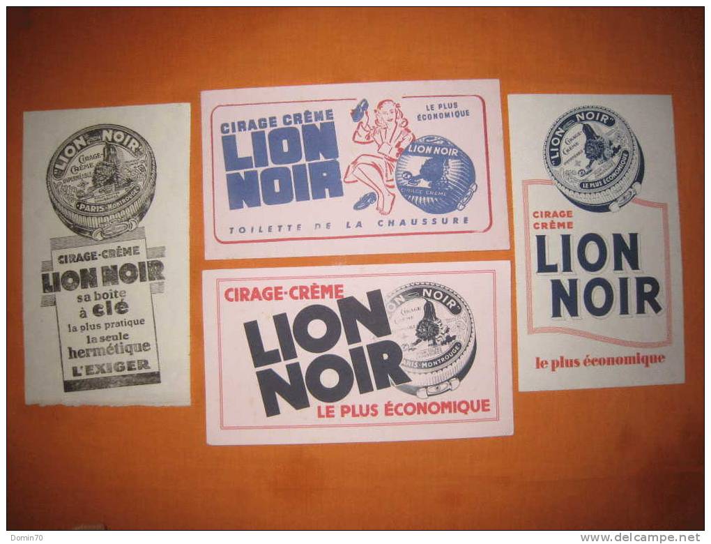 Buvard Collection Cirage Crème Lion Noir économique Lot - Colecciones & Series
