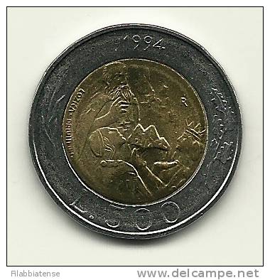 1994 - San Marino 500 Lire   ----- - San Marino