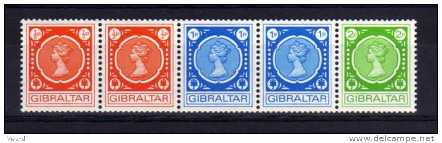 Gibraltar - 1971 - Coil Strip - MNH - Gibraltar