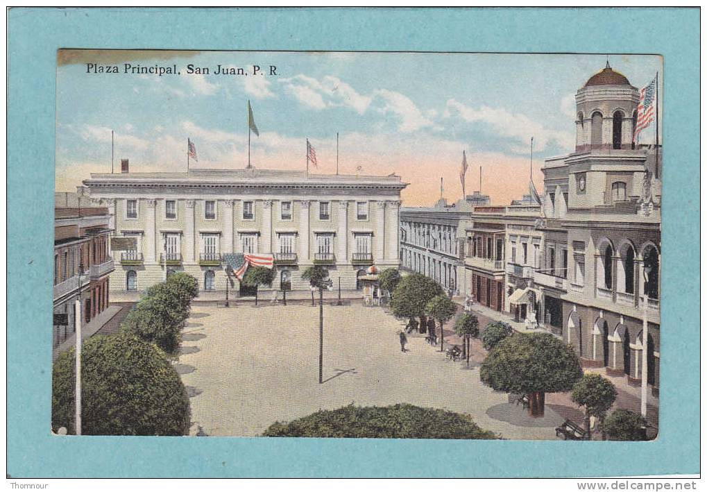 PORTO RICO  -  SAN JUAN  -  Plaza  Principal  -  1919  - - Puerto Rico