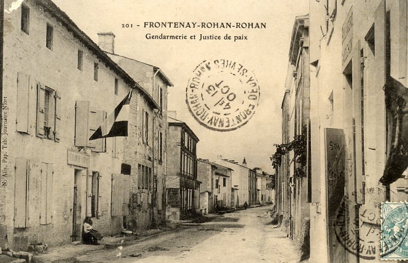 79 - FRONTENAY-ROHAN - Gendarmerie Et Justice De Paix - Frontenay-Rohan-Rohan