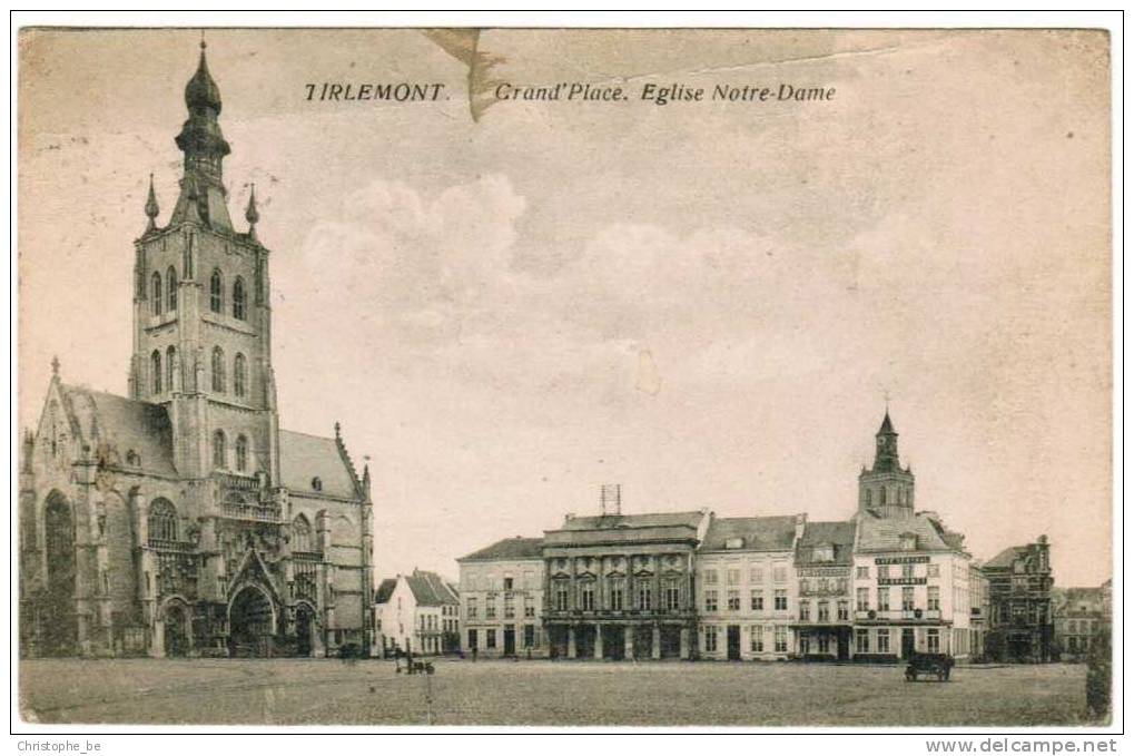 Tienen, Tirlemont, Grand Place, Eglise Notre Dame (pk1837) - Tienen