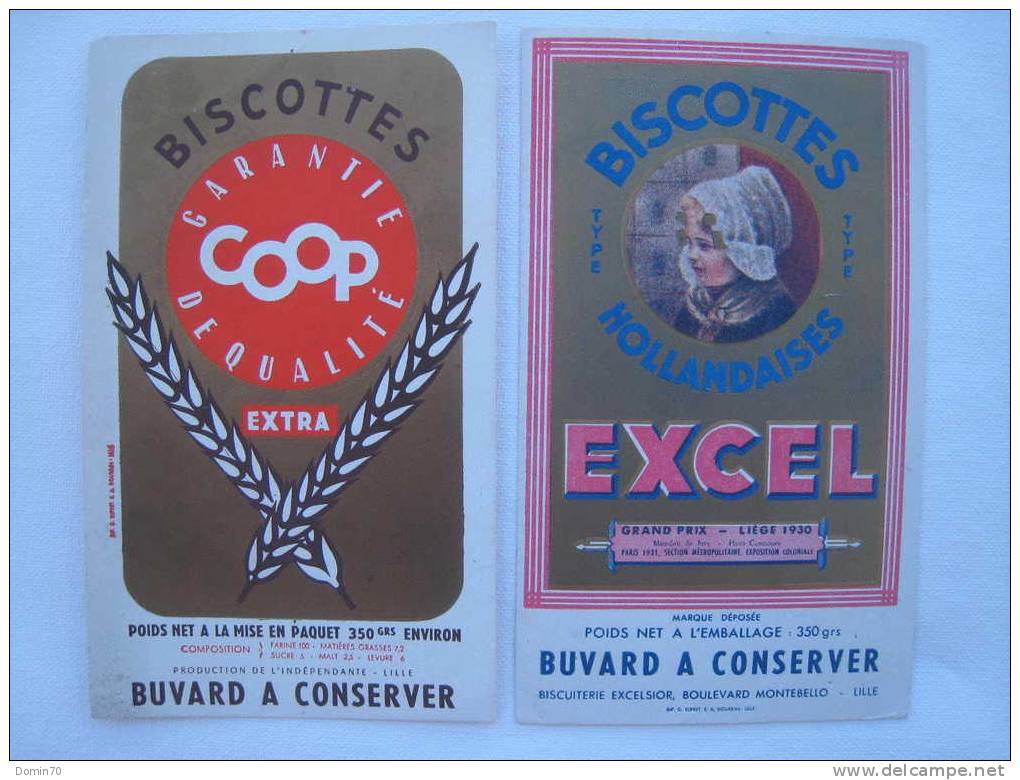 Buvard Biscottes Excel Hollandaises Produits Coop Extra - Collections, Lots & Séries