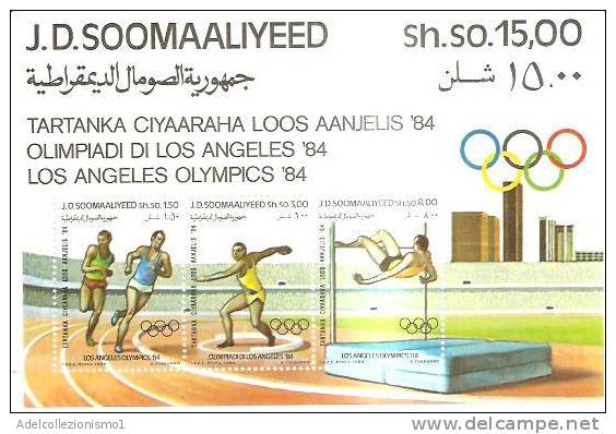 45692)foglietto Somalia 1984 Bf14 - Giochi Olimpici -  Nuovi - Somalie (1960-...)