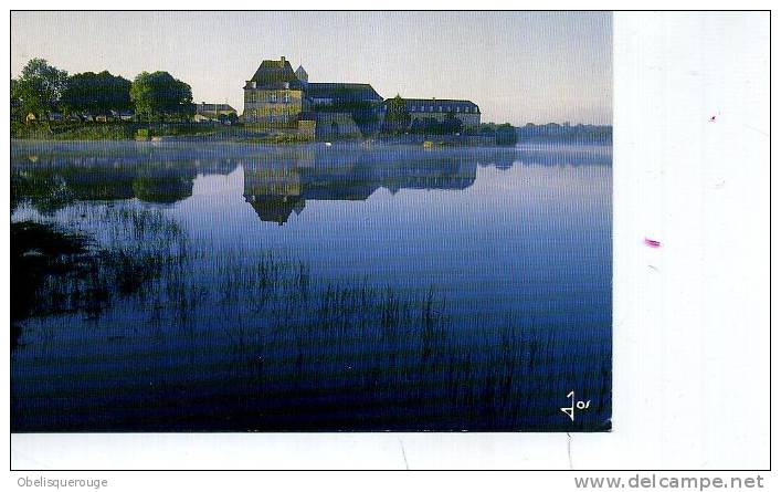 35 PAIMPONT LEVER DU JOUR SUR ABBAYE ET L ETANG ED JOS - Paimpont