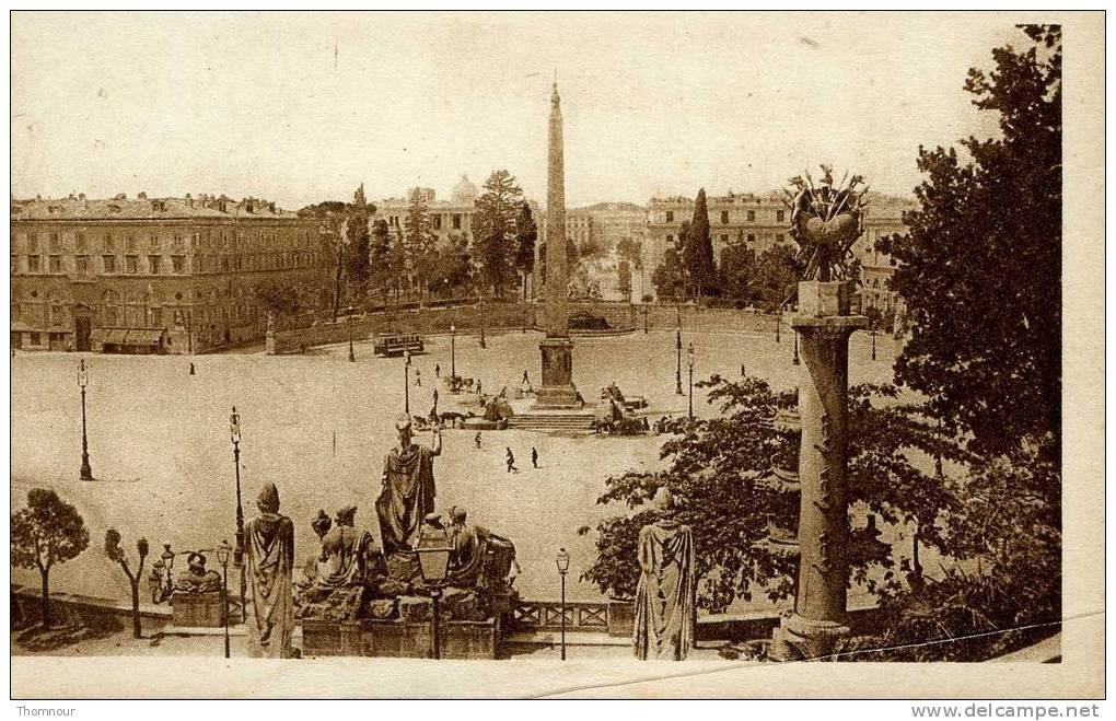 ROMA  - Piazza Del Popolo ( Viste Dal Pincio )  -  BELLE CARTE - - Places & Squares