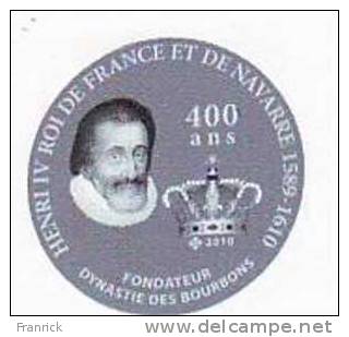 HENRI IV KING OF FRANCE AND NAVARRE COMMEMORATIVE 400 YEARS - BLAZONS NAVARRE - BEARN With  Basque Cross - Royaux / De Noblesse
