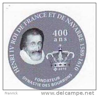 HENRI IV KING OF FRANCE AND NAVARRE COMMEMORATIVE 400 YEARS - BLAZONS NAVARRE - BEARN With  Basque Cross - Royal / Of Nobility