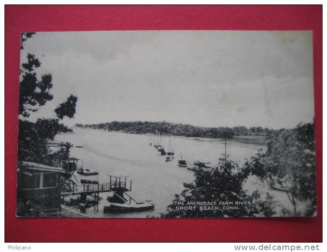 Short Beach Ct  The Anchorage Farm River  1950 Cancel - Sonstige & Ohne Zuordnung