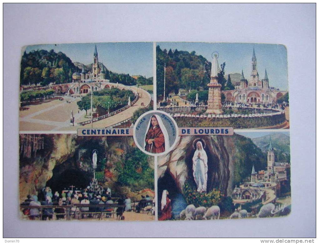 CPA Centenaire De Lourdes 1960 Basilique Vierge Grotte - Colecciones & Series