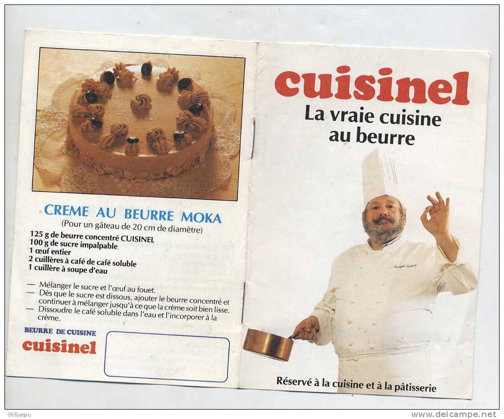 Livret Cuisine Au Beurre Publicitaire Cuisinel - Autres & Non Classés