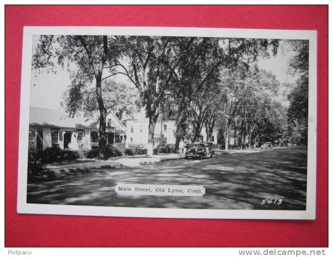 Old Lyme Ct  Main Street  Vintage Wb - Sonstige & Ohne Zuordnung