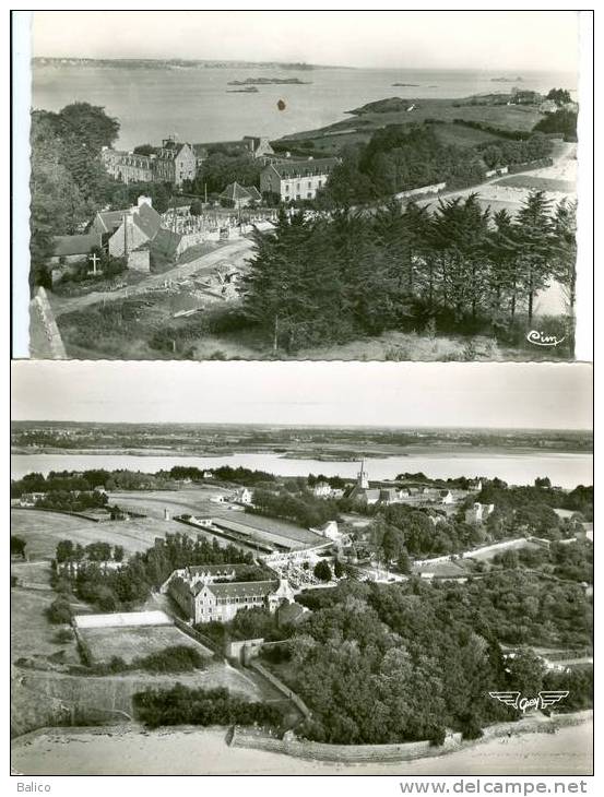 22 - Côtes D'Armor - Saint Jacut De La Mer - 2 Cartes - C.P..M  Réf, 33 (Construction D'une Maison, Devant Le Cimetière) - Saint-Jacut-de-la-Mer