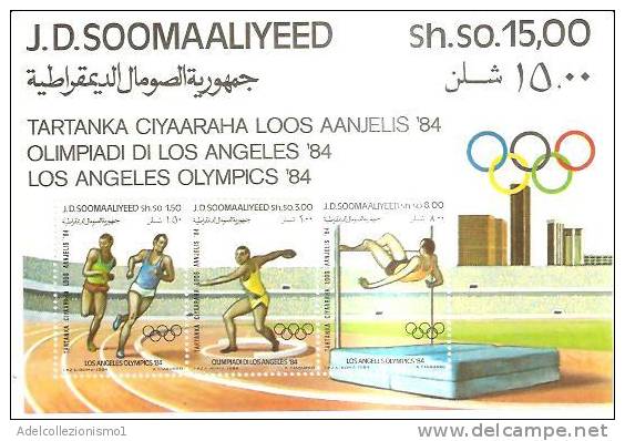 45695)foglietto Somalia 1984 Bf14 - Giochi Olimpici -  Nuovi - Somalia (1960-...)