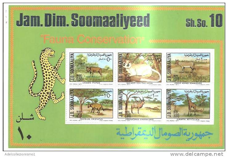 45709)foglietto Somalia 1977 Bf3 - Fauna - Nuovi - Somalie (1960-...)