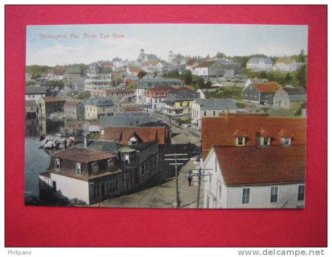 Stonington Me            Birds Eye View  Circa 1907 - Autres & Non Classés