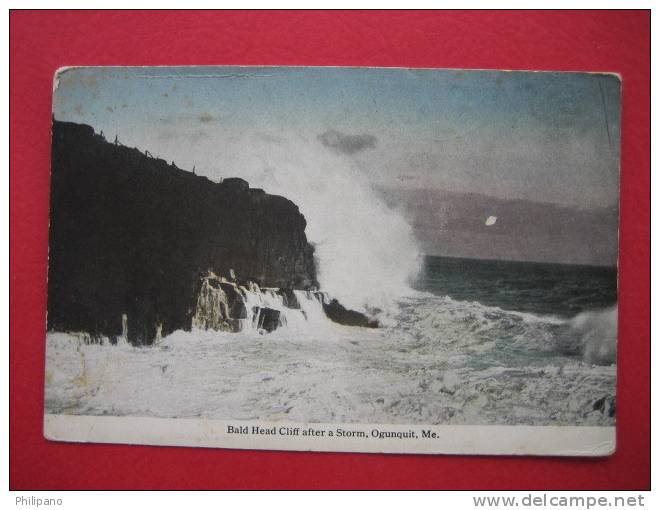 Ogunquit Me   Bald Head Cliff After A Storm   Circa 1910 - Other & Unclassified