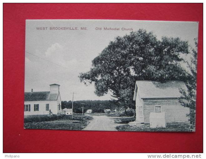 West Brooksville Me   Old Methodist Church  Circa 1907 - Autres & Non Classés