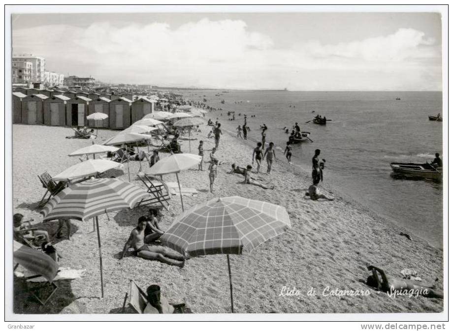 CATANZARO LIDO, LA SPIAGGIA, B/N, VG 1962   **** - Catanzaro