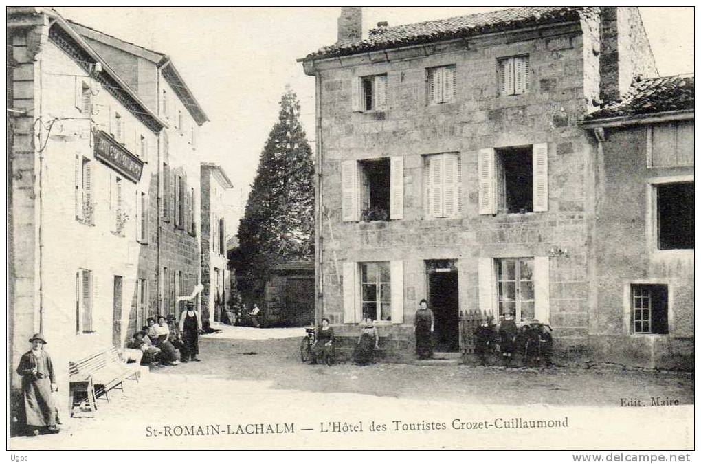 CPA - 43 - SAINT-ROMAIN-LACHALM - L'Hôtel Des Touristes Crozet-Cuillaumond - 397 - Autres & Non Classés