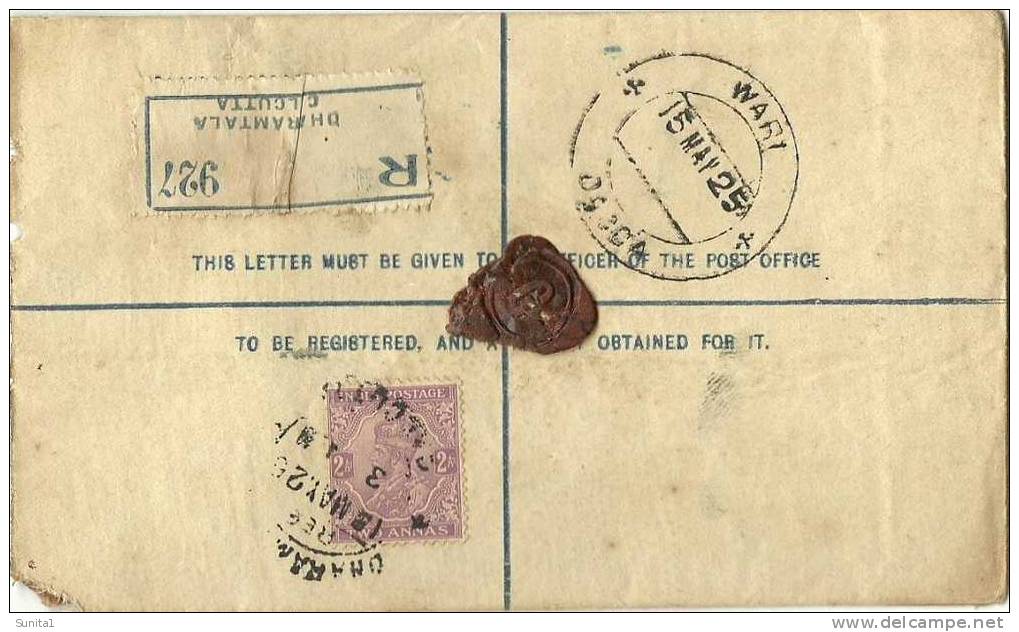 Building,history Of Kolkata,george V, British India,postal Stationary,vax Seal - 1911-35  George V