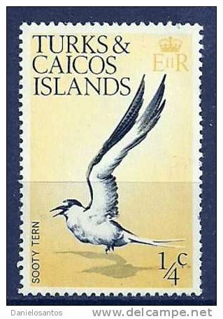 Turks And Caicos Is 1973 Birds Oiseaux  Aves Aquatic Water Birds  Sooty Tern Sterna Fuscata MNH - Marine Web-footed Birds