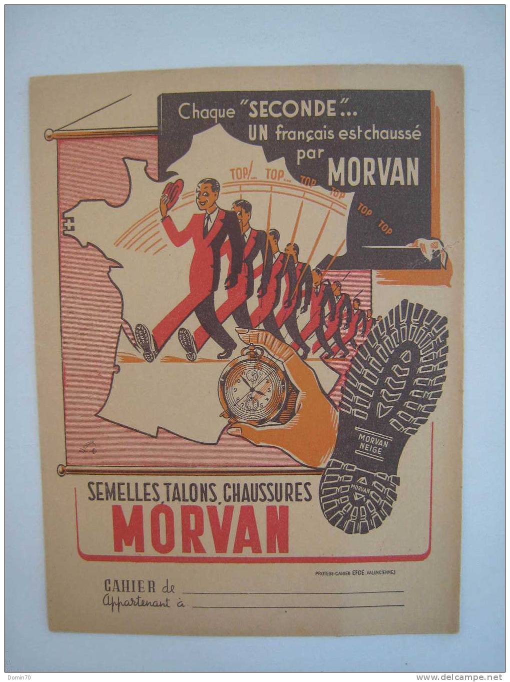 Protège Cahier Papier Chaussures Semelles Talons Morvan - Collections, Lots & Series