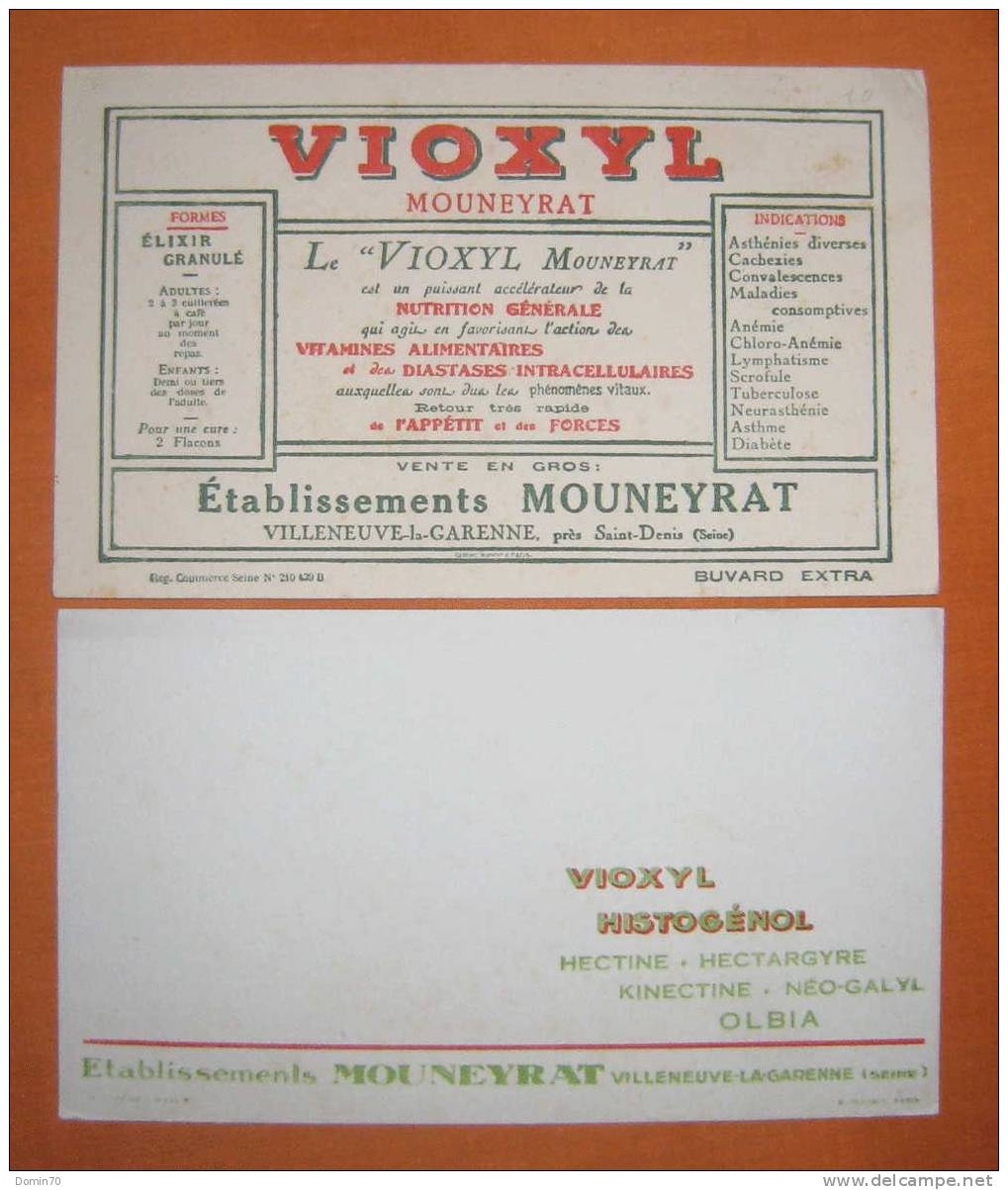 Buvard Collection Pharmacie Vioxyl Olbia Labo Mouneyrat - Lots & Serien