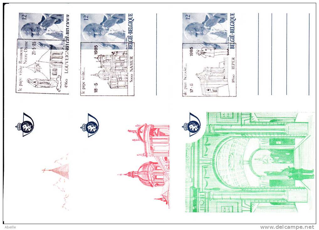 21/800B   BK 34/38 5 CARTES POSTALES SPECIALES/SPECIALE GEILLUSTR. BRIEFKAARTEN OBL/GEST - Illustrated Postcards (1971-2014) [BK]