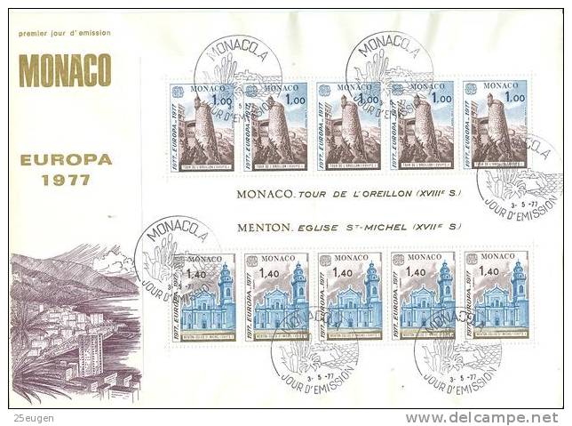 MONACO  1977 EUROPA CEPT MS FDC - 1977