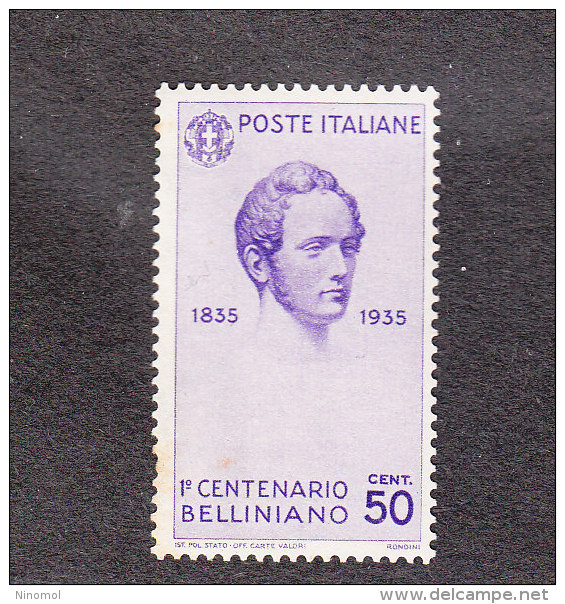 Italia  -  1935.  Bellini  50 C.  Nuovo,   Gomma Fresca, Molto Bello,  Un Dentino Con Macchiolina - Nuovi