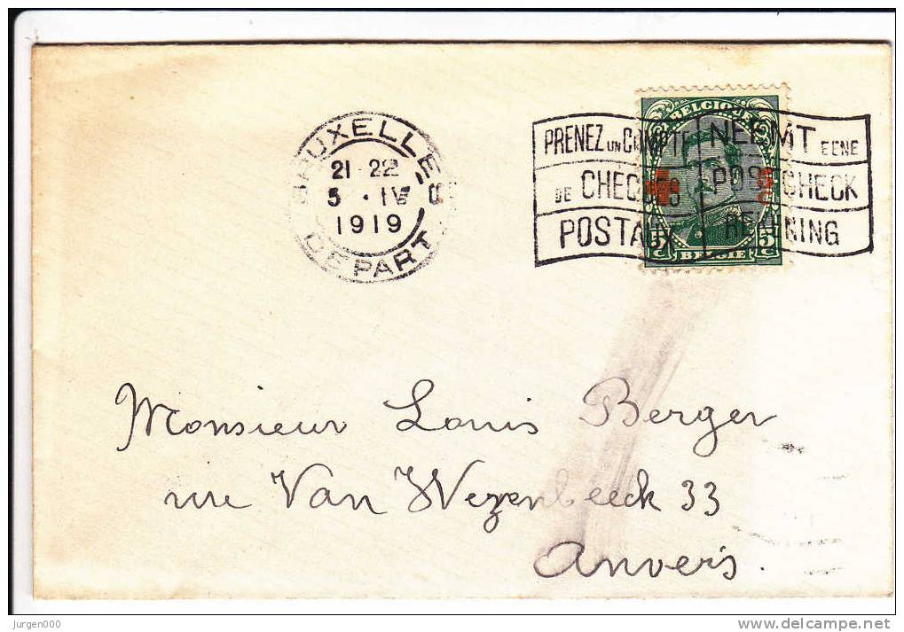 Nr 152 Op Brief (3899) - 1918 Cruz Roja