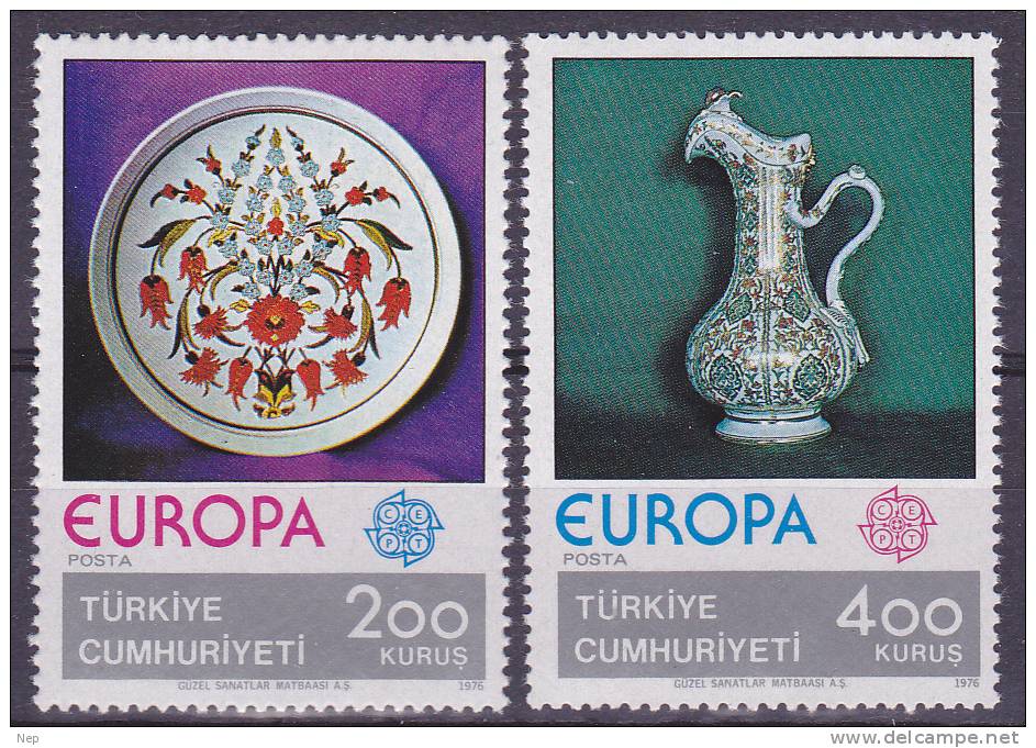 EUROPA - CEPT - Michel - 1976 - Turkije - Nr 2385/86 - MNH** - Cote 10,00€ - 1976