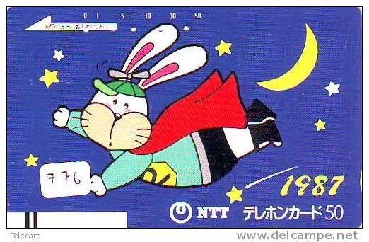 Télécarte Japon * LAPIN (776) RABBIT  * PHONECARD JAPAN * KANINCHEN * KONIJN * CONEJO * Front Bar - Konijnen