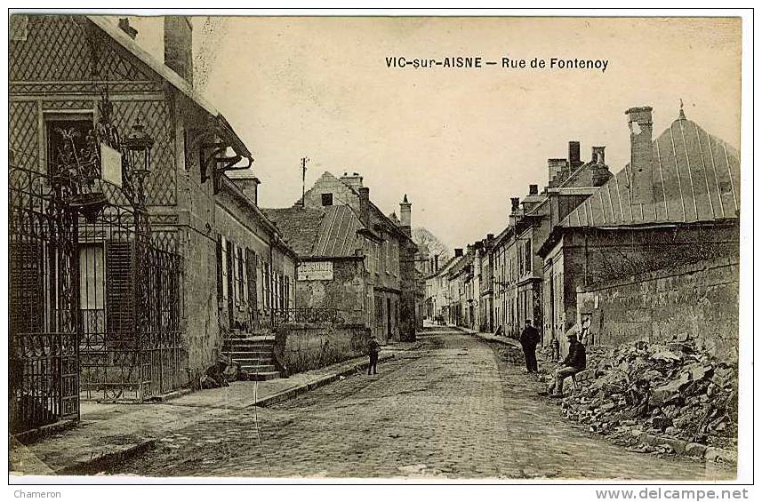 VIC-SUR-AISNE. Rue De Fontenoy - Vic Sur Aisne